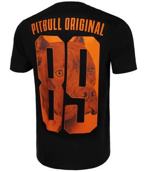 T-shirt PIT BULL PITBULL EIGHTY NINE DOG czarny