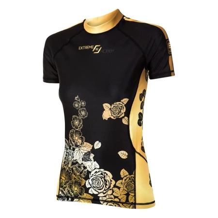 Short sleeve rashguard damski  EXTREME HOBBY ROSE czarny