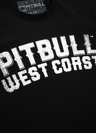 T-shirt PIT BULL BLACK DOG czarny