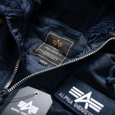 Kurtka ALPHA INDUSTRIES 45P HOODED niebieska (rep.blue) 144103 07