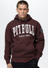 Bluza PIT BULL NORTON dark burgundy kaptur