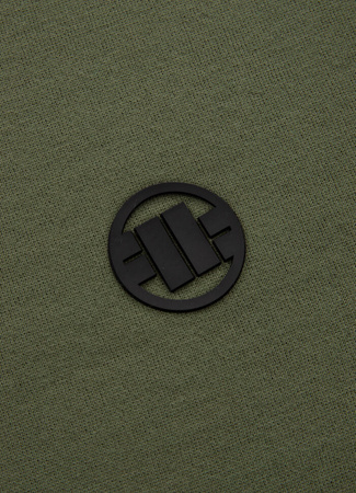 Bluza PIT BULL SMALL LOGO oliwkowa (dark olive) prosta