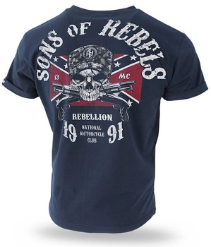 T-shirt DOBERMANS SONS OF REBELS TS196 granatowy