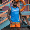 Tank Top Koszykarski EXTREME HOBBY VIBE błękitny