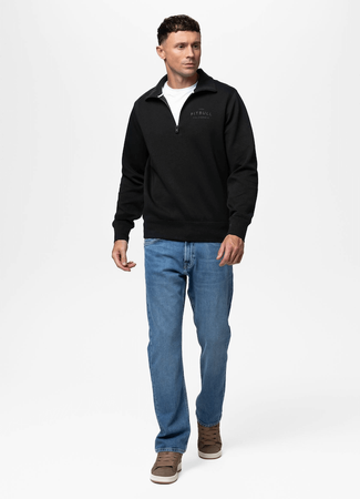 Bluza PIT BULL SAMPSON HALF ZIP czarna 