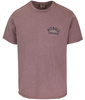 T-shirt PIT BULL Denim Washed RAW EDGE PACIFIC dusty burgundy