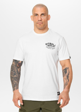 T-shirt PIT BULL HERO biały