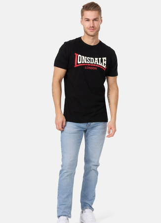 T-shirt LONSDALE TWO TONE czarny