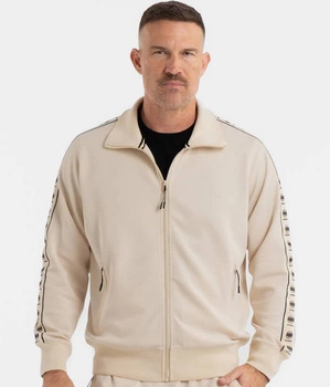 Bluza PIT BULL OLDSCHOOL POWERS biała (off white) stójka