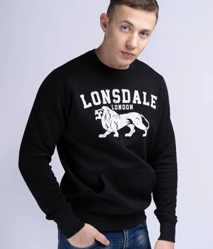 Bluza LONSDALE KERSBROOK czarna prosta