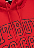 Bluza PIT BULL SO CAL fluo red kaptur