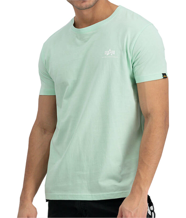T-shirt ALPHA INDUSTRIES SMALL LOGO miętowy (mint) 188505 43