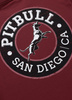 T-shirt PIT BULL SAN DIEGO CA bordowy