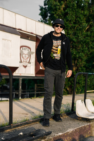 T-shirt PGWEAR STILE DI VITA czarny