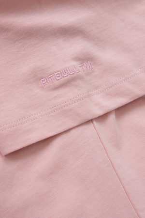 T-shirt damski PIT BULL Oversize PLANET SURF powder pink
