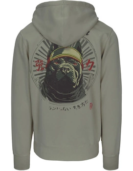 Bluza PIT BULL WASHED MT FUJI grey harbour kaptur