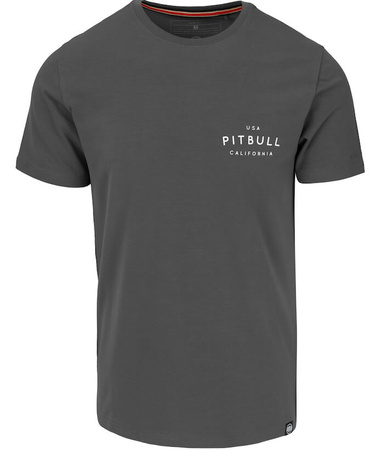 T-shirt PIT BULL USA CAL 140 spandex grafitowy