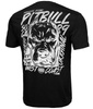 T-shirt PIT BULL GREY DOG czarny