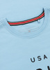 T-shirt PIT BULL USA CAL 190 spandex błękitny (light blue)