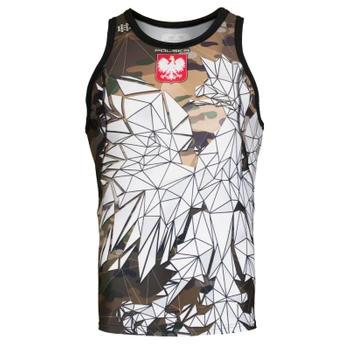 Tank top rashguard POLSKA CAMO moro