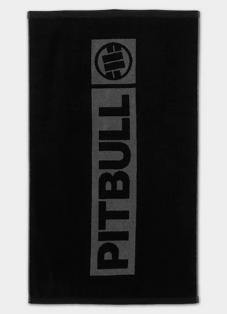 Ręcznik kąpielowy PIT BULL HILLTOP czarno/szary 140x70 cm