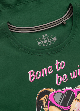 T-shirt damski PIT BULL SUNGLASSES DOG WMN zielony (leaf green)