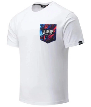 T-shirt EXTREME POCKET DEVIL biały