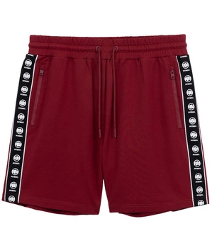 Spodenki PIT BULL Tricot Terry TAPE NUGGET bordowe