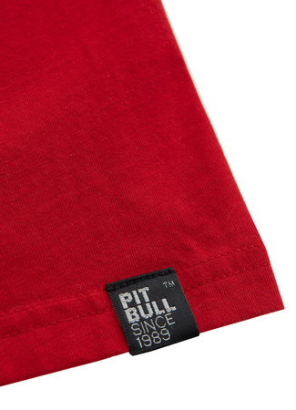T-shirt PIT BULL OCEANSIDE  czerwony