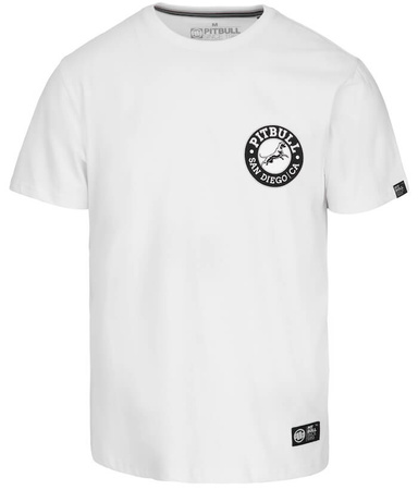 T-shirt PIT BULL SAN DIEGO CA BLACK biały