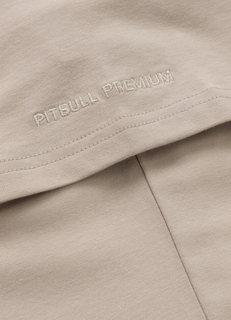 T-shirt PIT BULL USA CAL 190 spandex beżowy (greyish sand)
