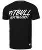 T-shirt PIT BULL GREY DOG czarny