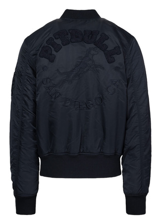 Kurtka PIT BULL HACKET WASHED BOMBER granatowa