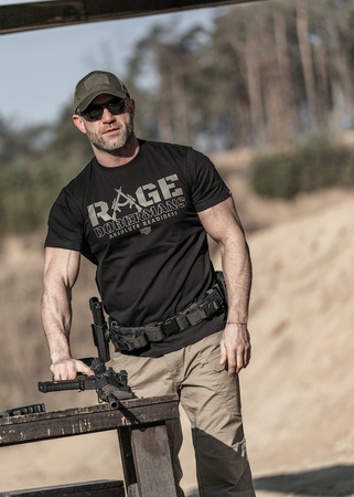 T-shirt DOBERMANS RAGE TS358 czarny