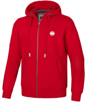 Bluza PIT BULL SMALL LOGO czerwona rozpinana