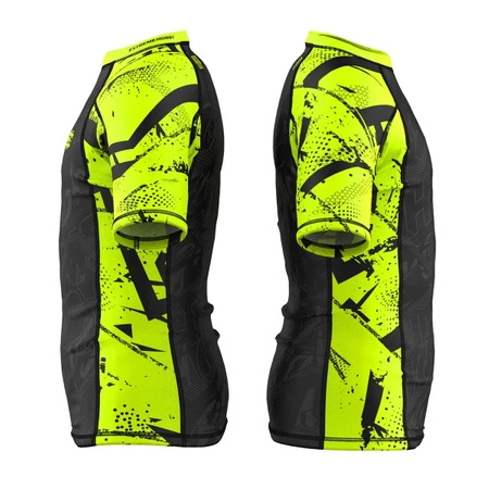 Shortsleeve rashguard dziecięcy EXTREME HOBBY NEO limonkowy