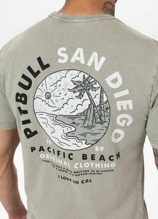 T-shirt PIT BULL Denim Washed PLANET SURF dusty salvia