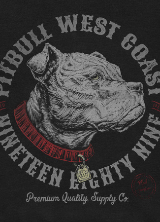 Bluza PIT BULL Washed STRENGTH & RESPECT czarna prosta