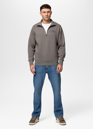 Bluza PIT BULL SAMPSON HALF ZIP brązowa (taupe)
