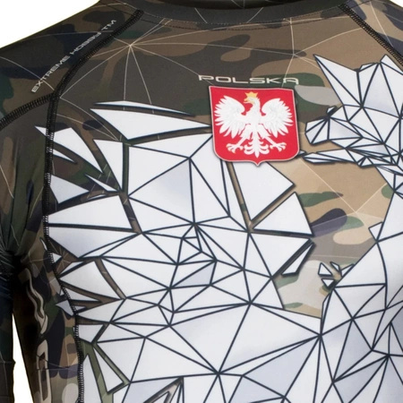 Short sleeve rashguard EXTREME HOBBY POLSKA CAMO moro