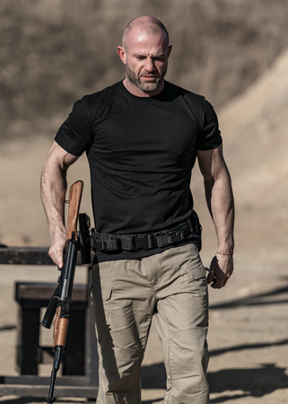 T-shirt DOBERMANS TACTICAL TS376 czarny