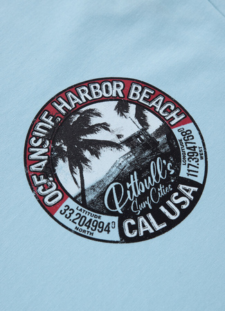 T-shirt PIT BULL OCEANSIDE błękitny (light blue)