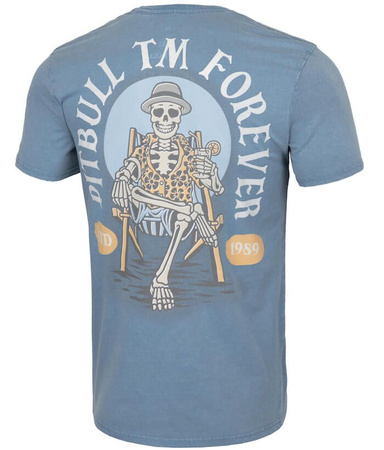T-shirt PIT BULL Denim Washed FOREVER 190 błękitny