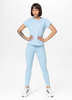 Damskie leginsy sportowe PIT BULL AVENIDA light blue