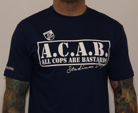 T-shirt USWEAR ACAB granatowy