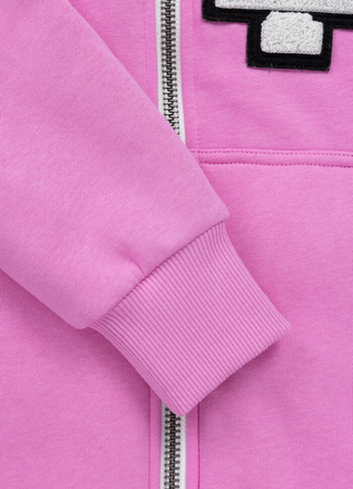 Damska bluza/kożuch PIT BULL SHERPA RUFFINA różowa (ice pink) rozpinana