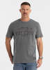 T-shirt PIT BULL Denim Washed T-SHIRT ACE OF SPADES 2 szary