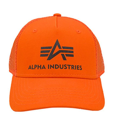 Czapka ALPHA INDUSTRIES TRUCKER BASIC pomarańczowa (flame orange) 186902 417