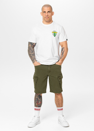 T-shirt PIT BULL BJJ FIGHT DVSN biały