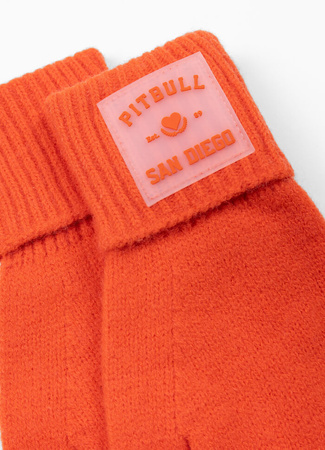 Rękawiczki zimowe PIT BULL LOVE PB fluo orange